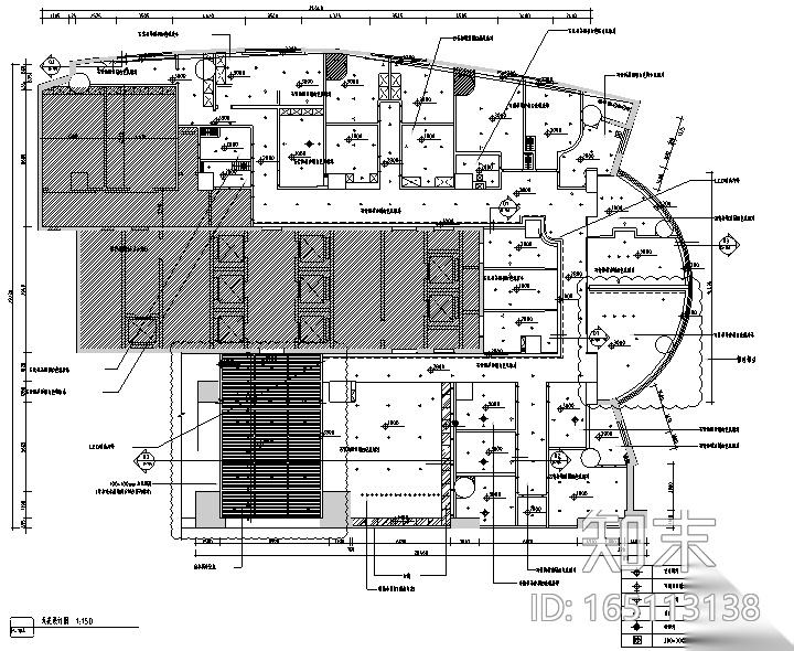 [新疆]现代风1300平米整形美容医院空间装修施工图（附效...cad施工图下载【ID:165113138】