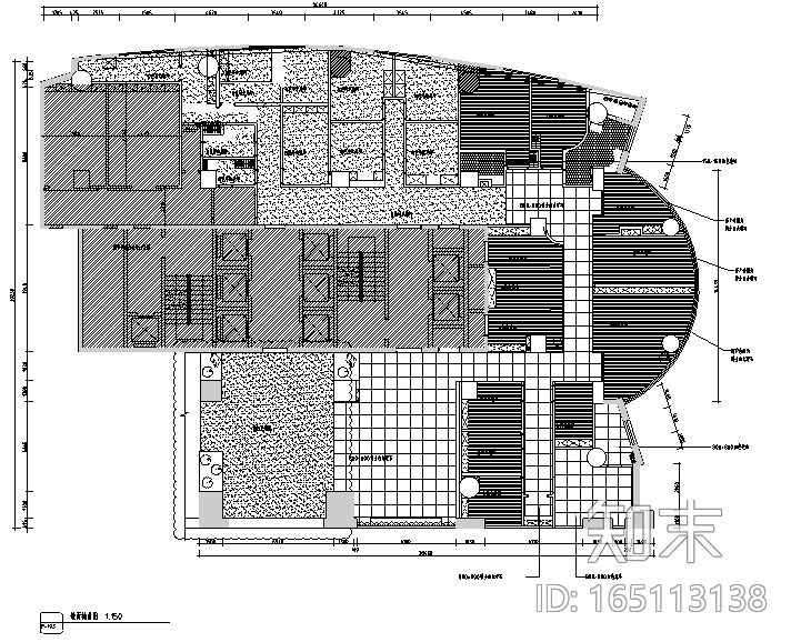 [新疆]现代风1300平米整形美容医院空间装修施工图（附效...cad施工图下载【ID:165113138】