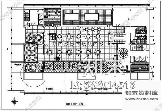 施工图某酒店餐厅装修方案图cad施工图下载【ID:532014516】