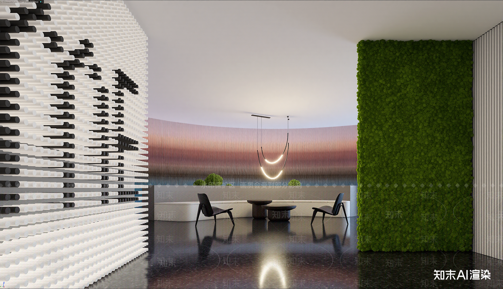 现代休息区3D模型下载【ID:1222010581】