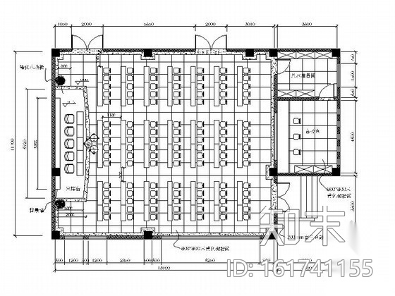 [重庆]某污水处理厂多功能厅装修图施工图下载【ID:161741155】