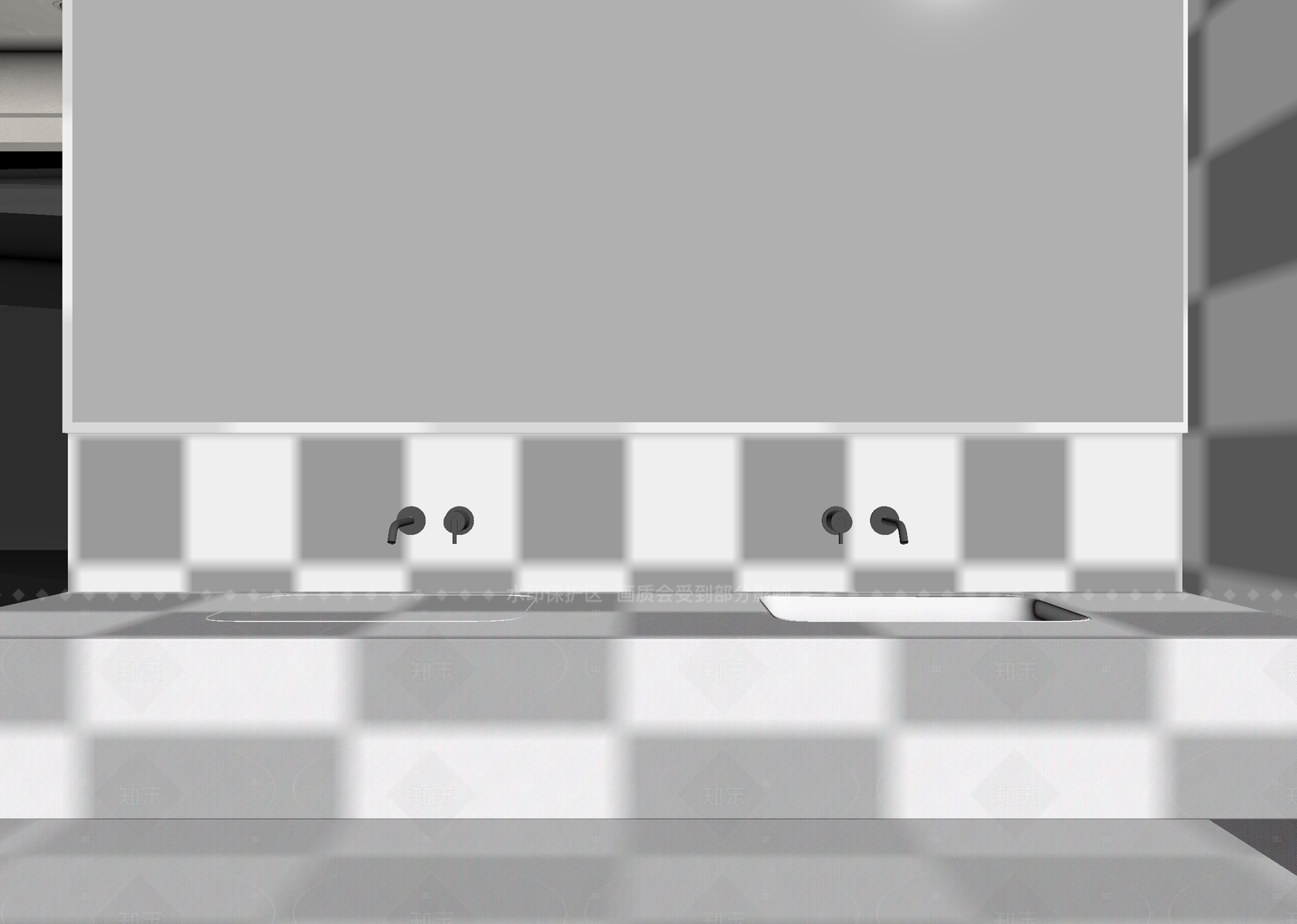 侘寂酒店卫生间3D模型下载【ID:1214938455】