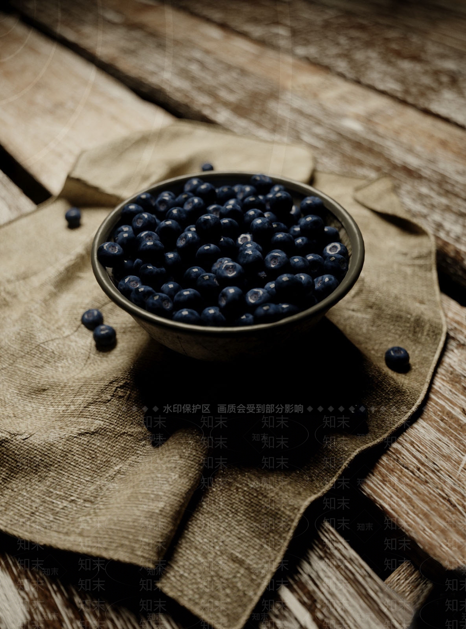 现代蓝莓3D模型下载【ID:984627031】