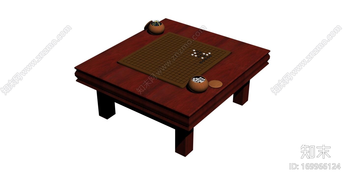 围棋棋盘和棋子CG模型下载【ID:169966124】