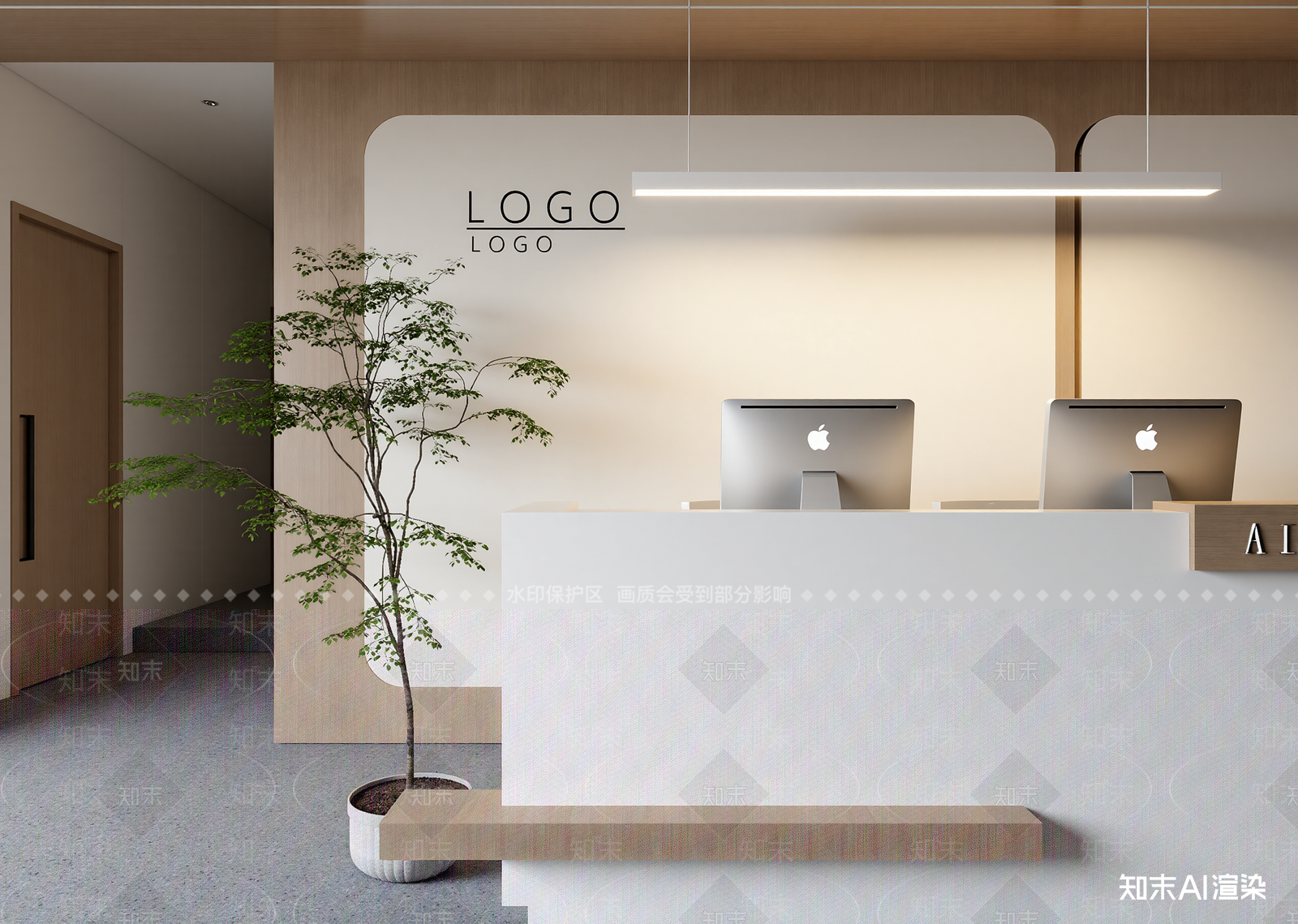 现代接待室3D模型下载【ID:1214647263】