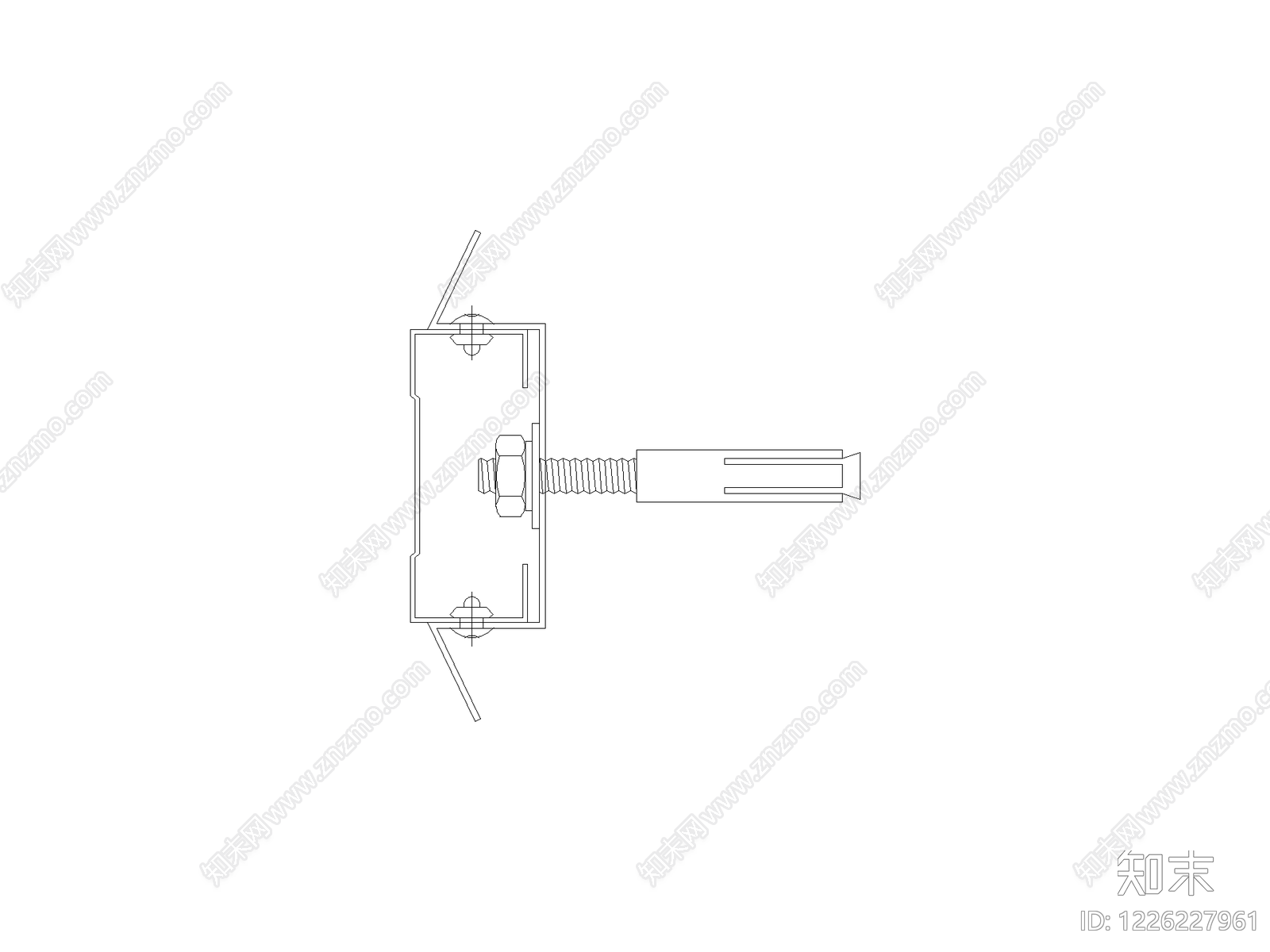 五金管件cad施工图下载【ID:1226227961】