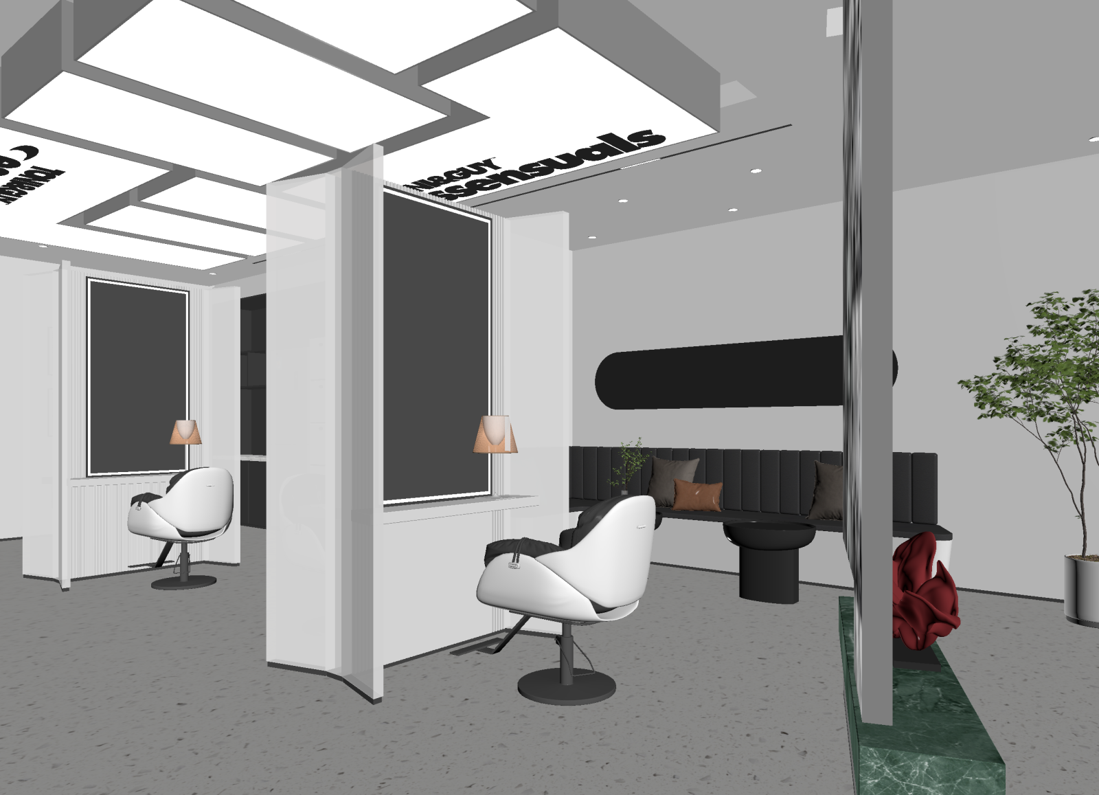 现代美容院3D模型下载【ID:1214309768】