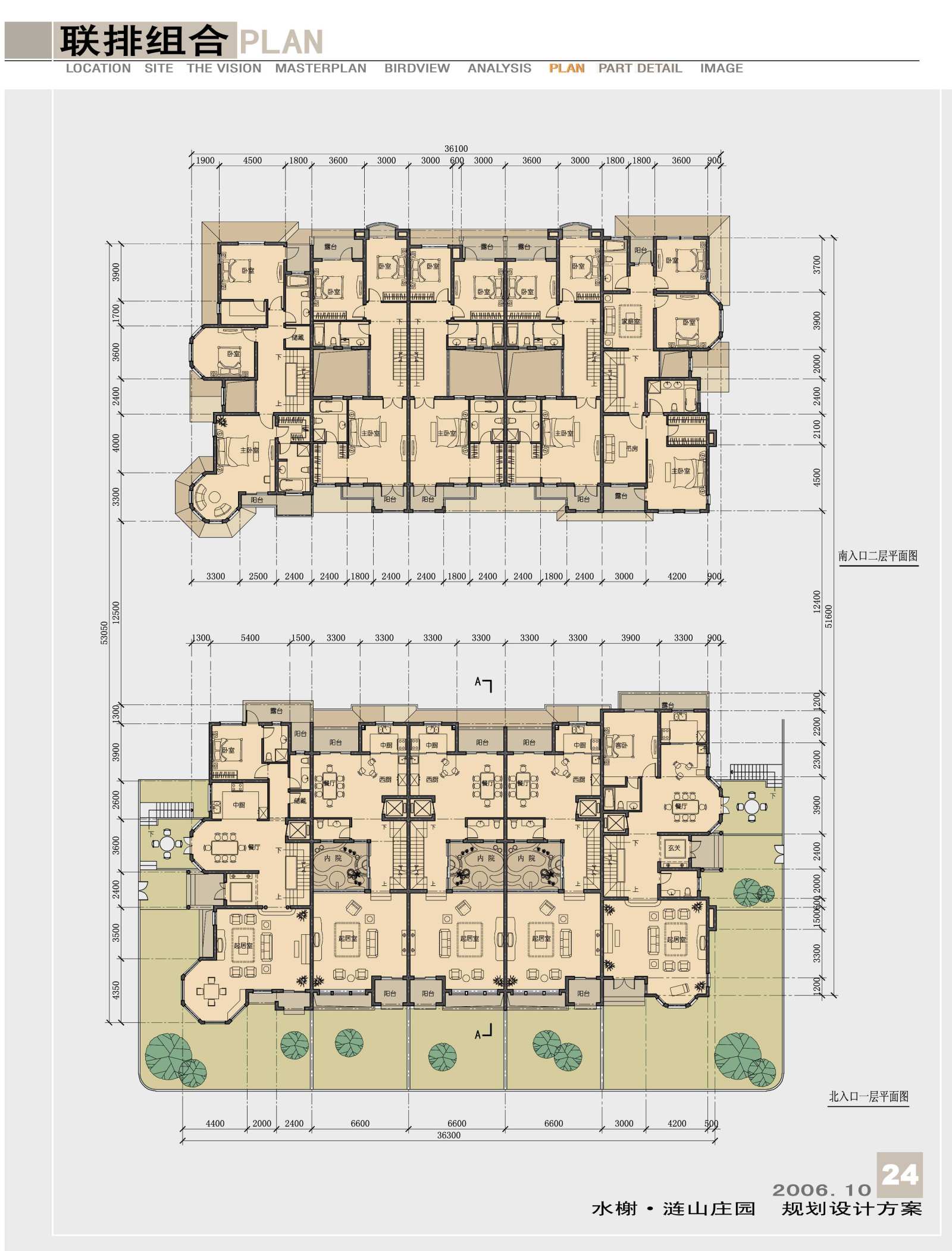 [深圳]欧陆风格庄园别墅区规划建筑设计方案cad施工图下载【ID:151522173】