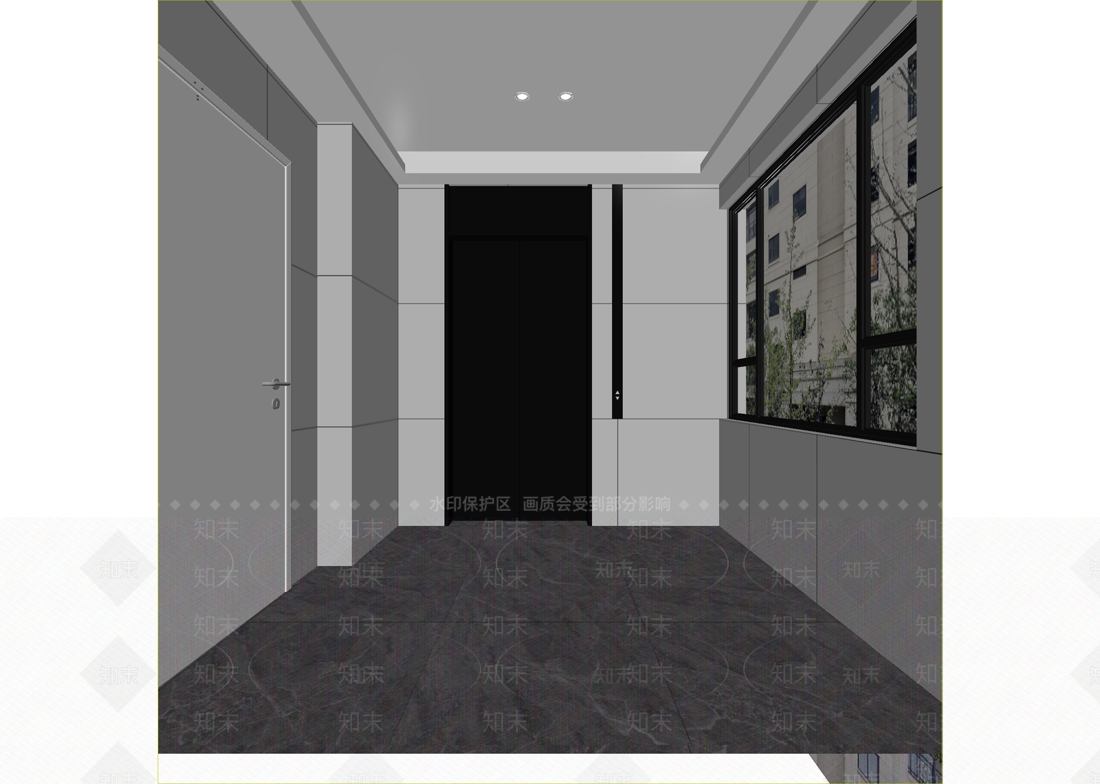 现代走廊3D模型下载【ID:1214702973】