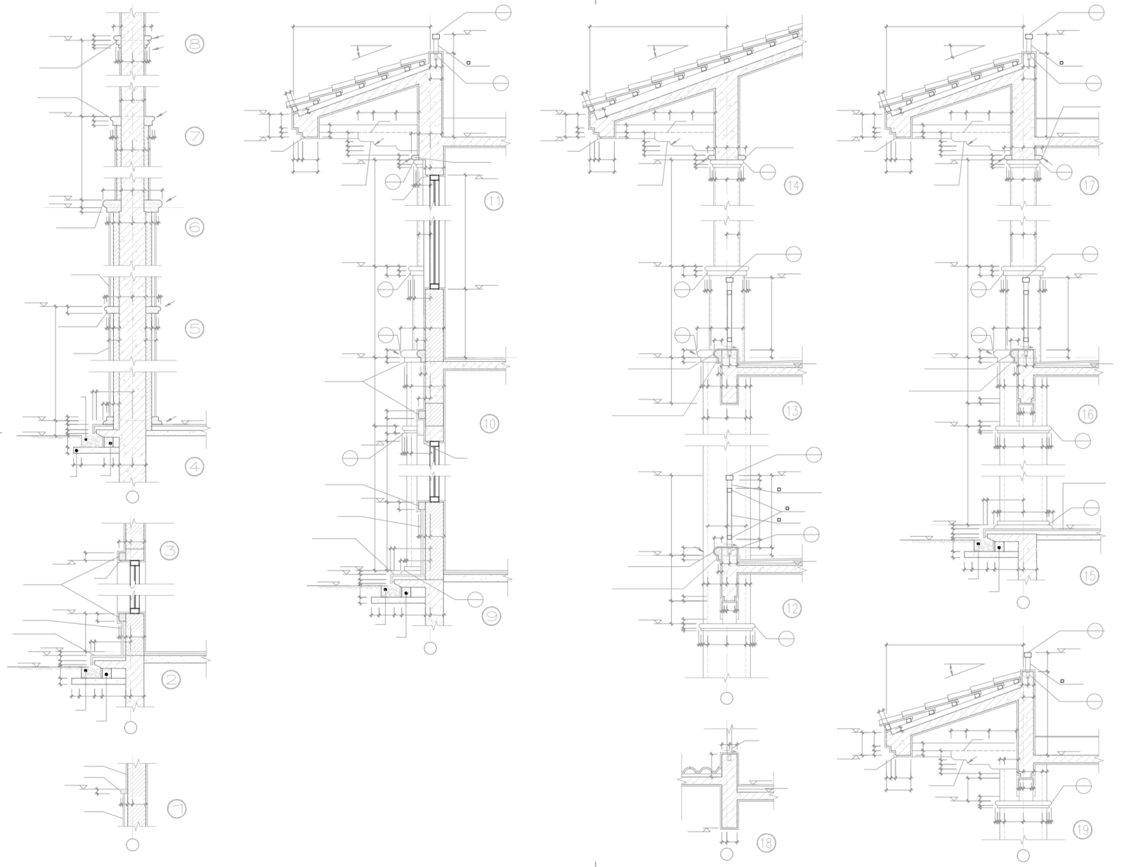 欧式三层独栋别墅建筑设计施工图cad施工图下载【ID:151389118】