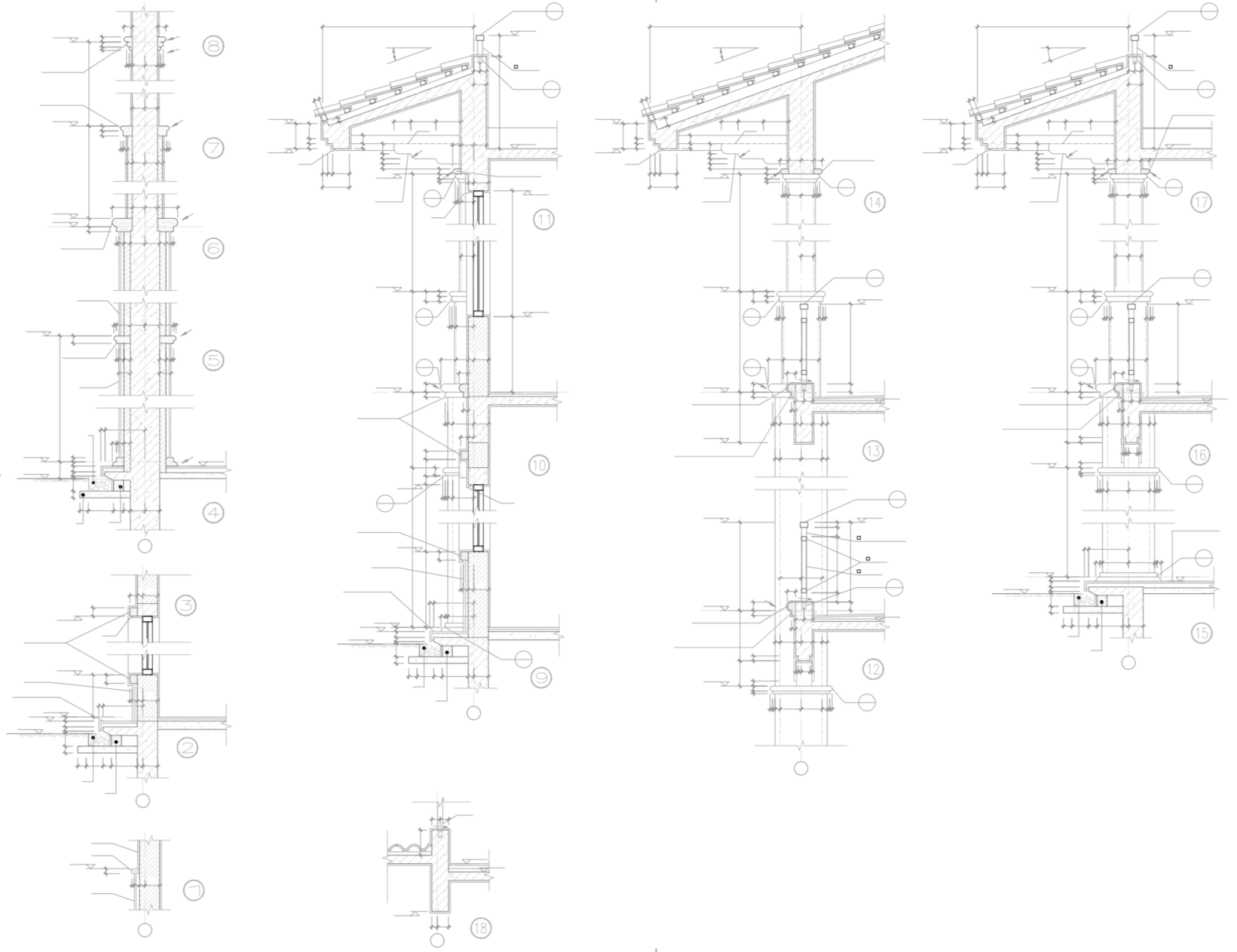 欧式三层独栋别墅建筑设计施工图cad施工图下载【ID:151389118】