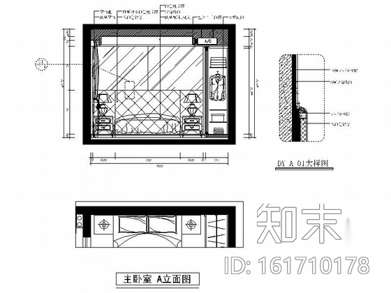 [福建]温馨之家简欧两居室样板房装修图（含效果）cad施工图下载【ID:161710178】