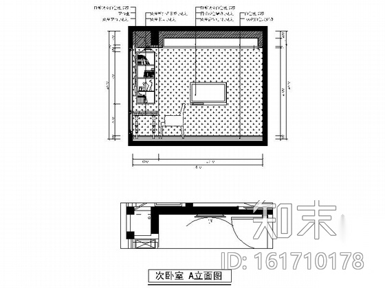 [福建]温馨之家简欧两居室样板房装修图（含效果）cad施工图下载【ID:161710178】