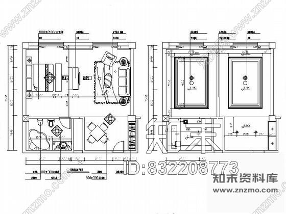 图块/节点豪华套房详图cad施工图下载【ID:832208773】