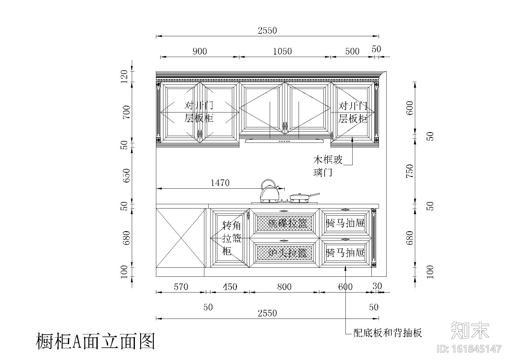 室内橱柜设计图-41款施工图下载【ID:161845147】