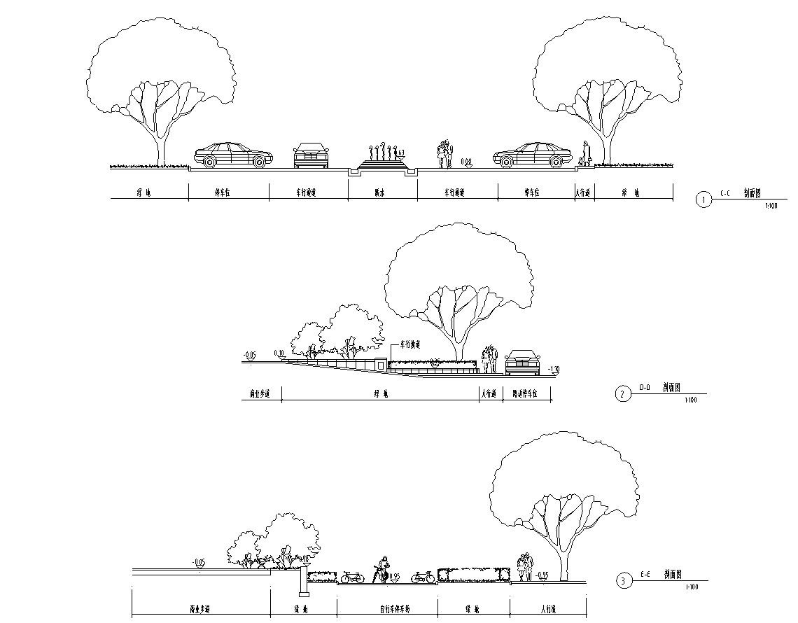 [北京]光彩国际花园居住区全套景观设计施工图（水电+...施工图下载【ID:161052111】