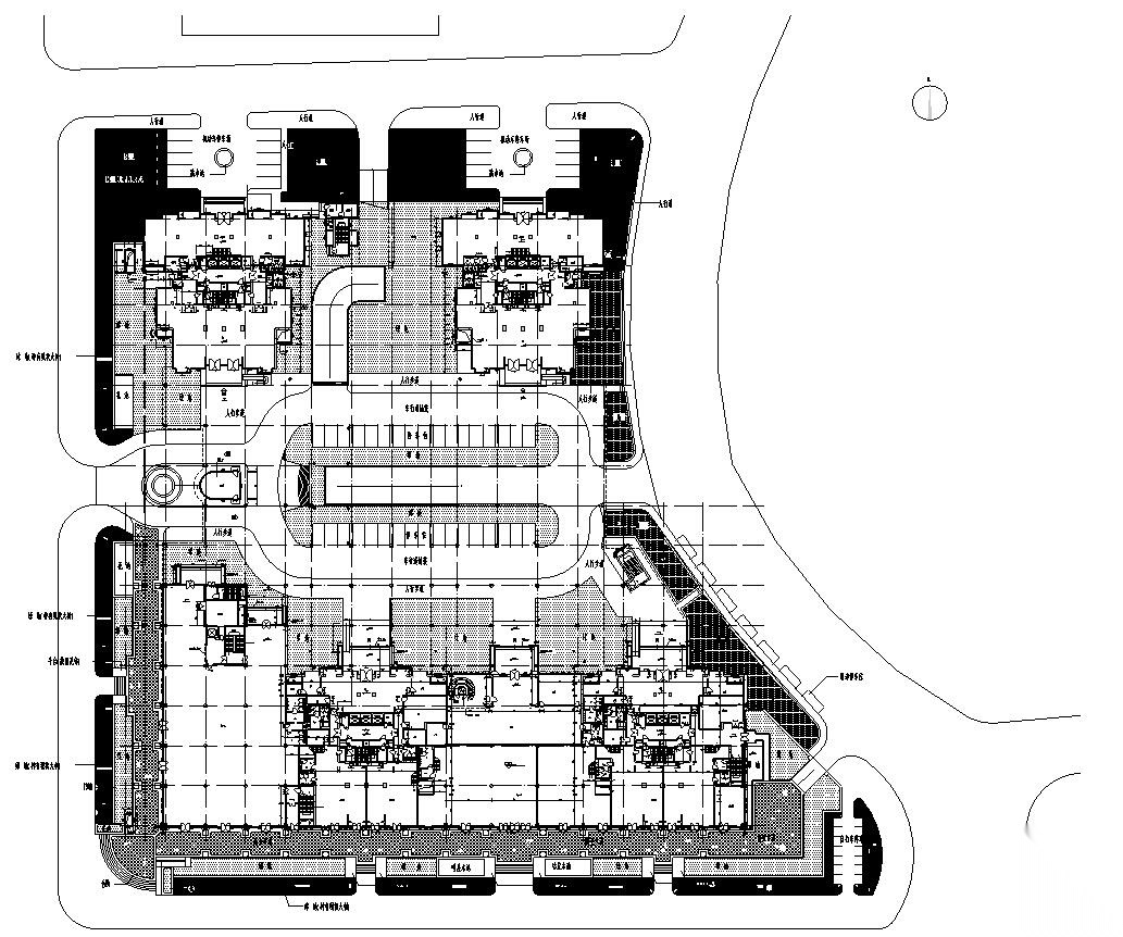 [北京]光彩国际花园居住区全套景观设计施工图（水电+...施工图下载【ID:161052111】