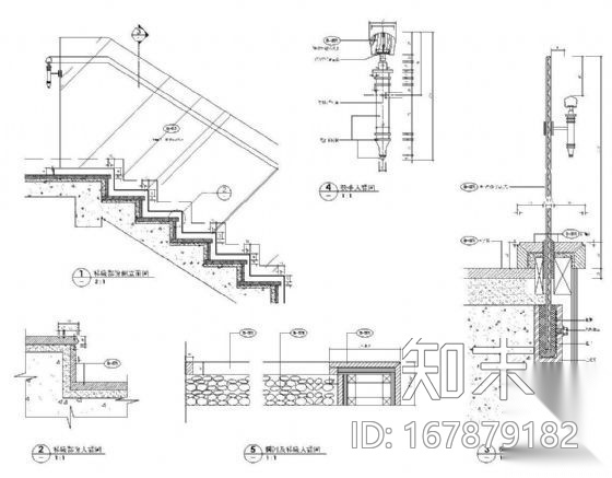 玻璃楼梯详图施工图下载【ID:167879182】