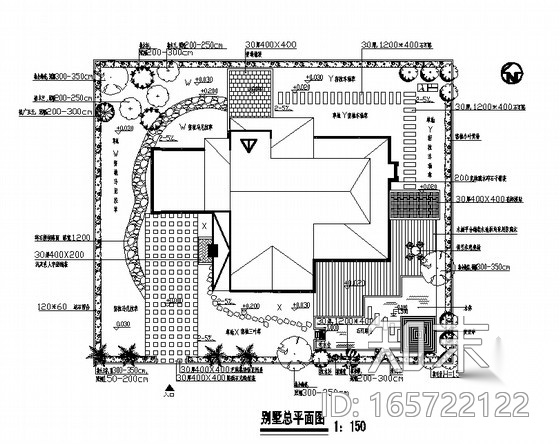 别墅景观规划设计方案施工图下载【ID:165722122】