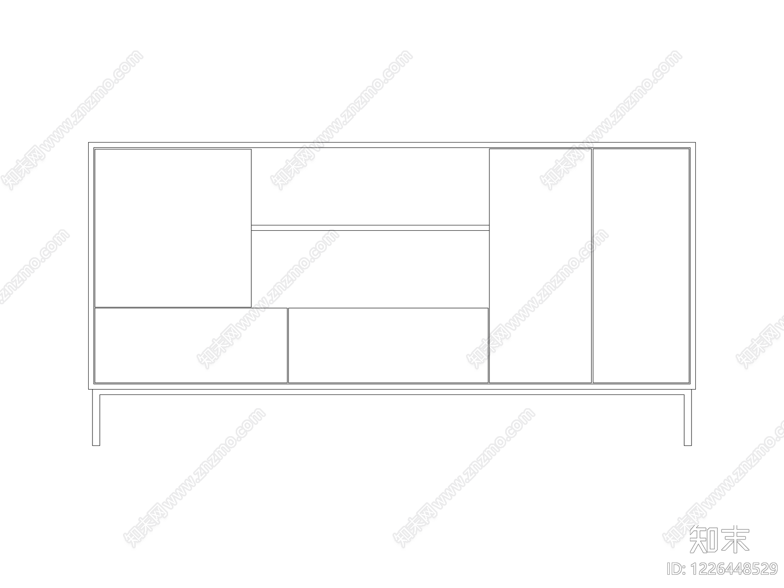 柜子cad施工图下载【ID:1226448529】