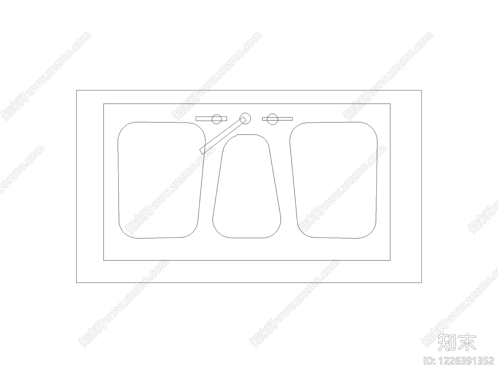 厨房设施cad施工图下载【ID:1226391352】