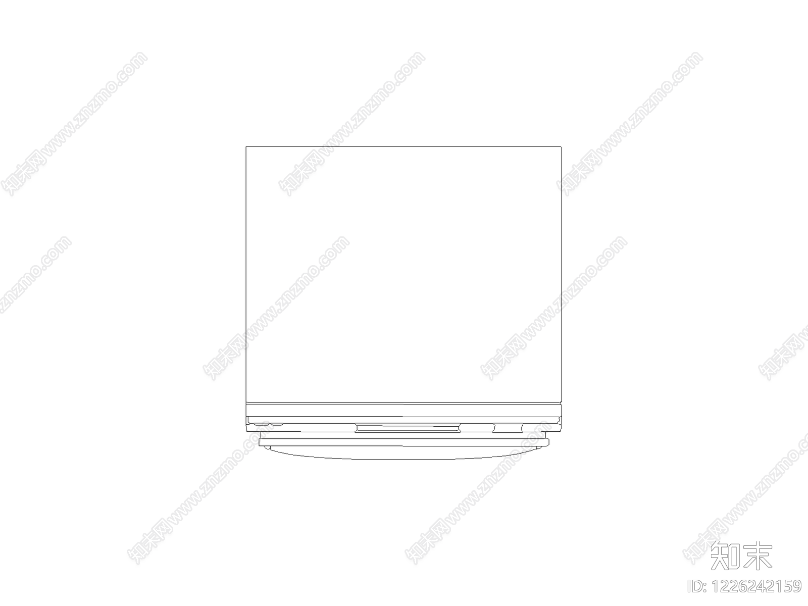 现代桌子CAD图纸
