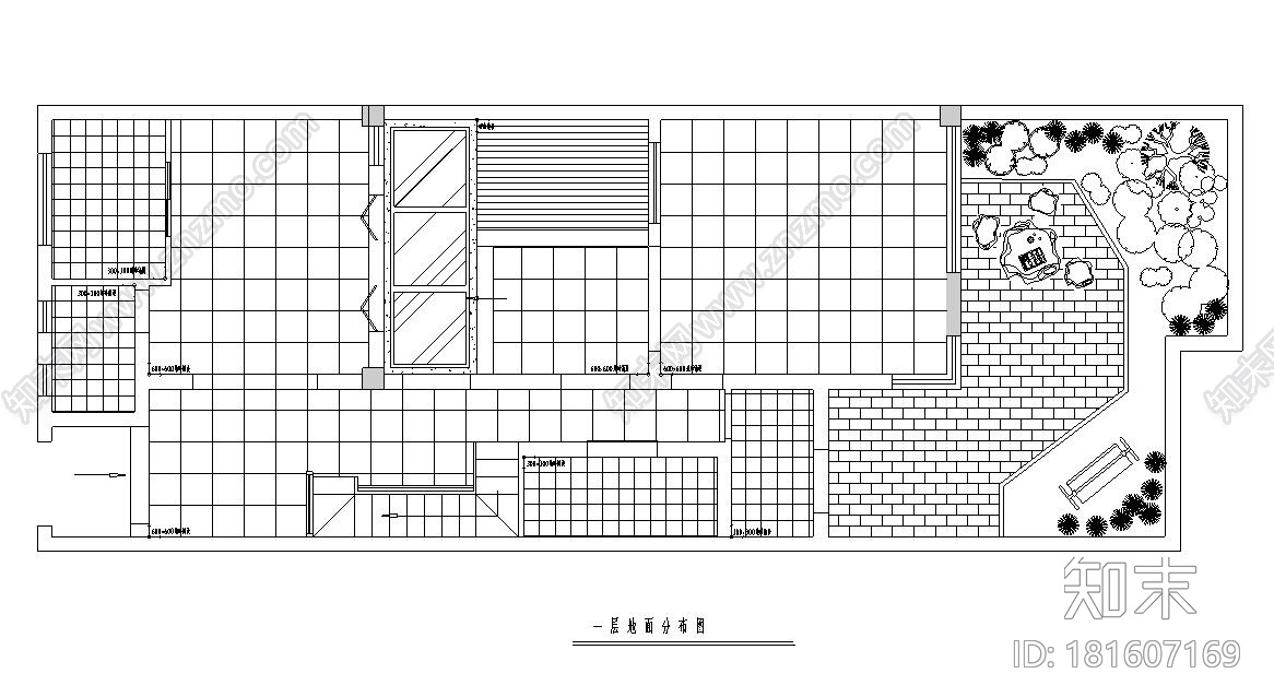 [江苏]现代风格400㎡联体别墅装修施工图cad施工图下载【ID:181607169】