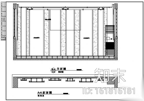 某办公室装修施工图cad施工图下载【ID:161816181】