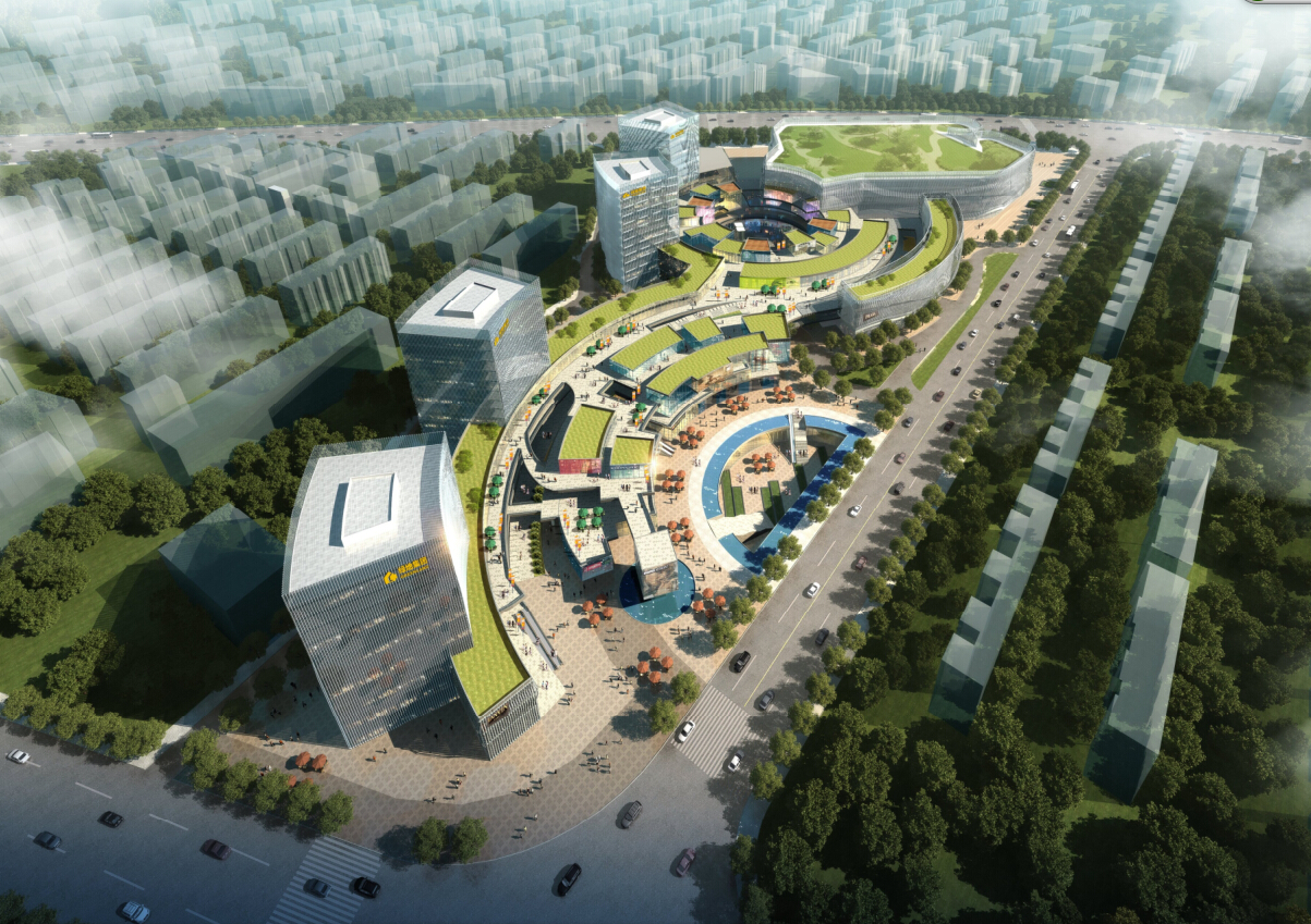 [上海]现代风格某知名地产办公综合体建筑设计方案文本施工图下载【ID:166816146】