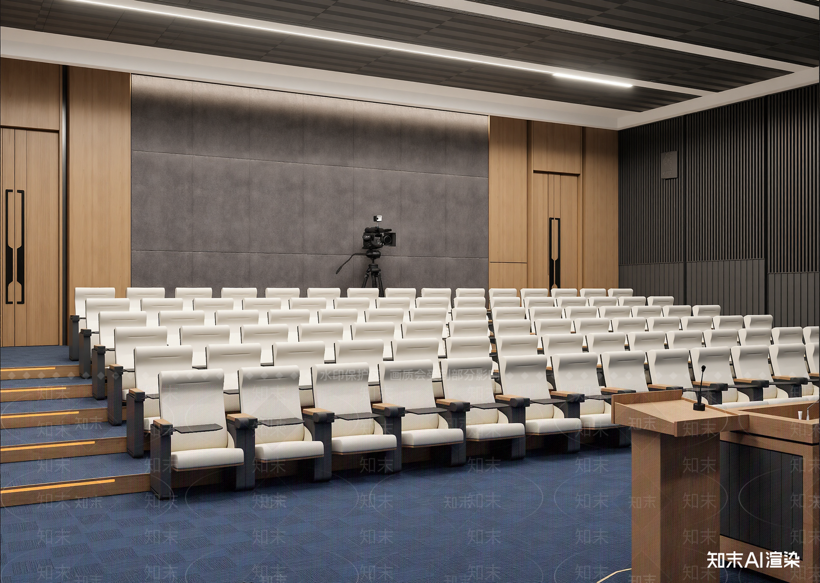 现代报告厅3D模型下载【ID:1214841197】