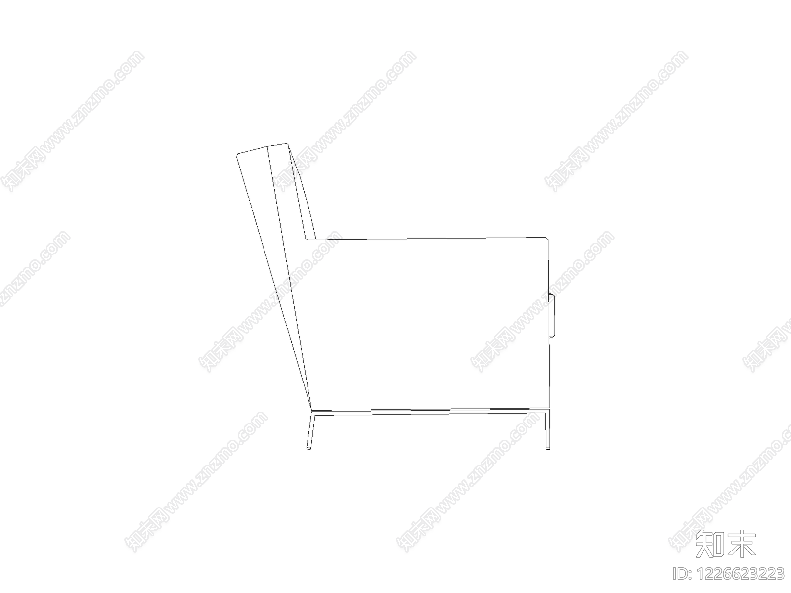 沙发cad施工图下载【ID:1226623223】