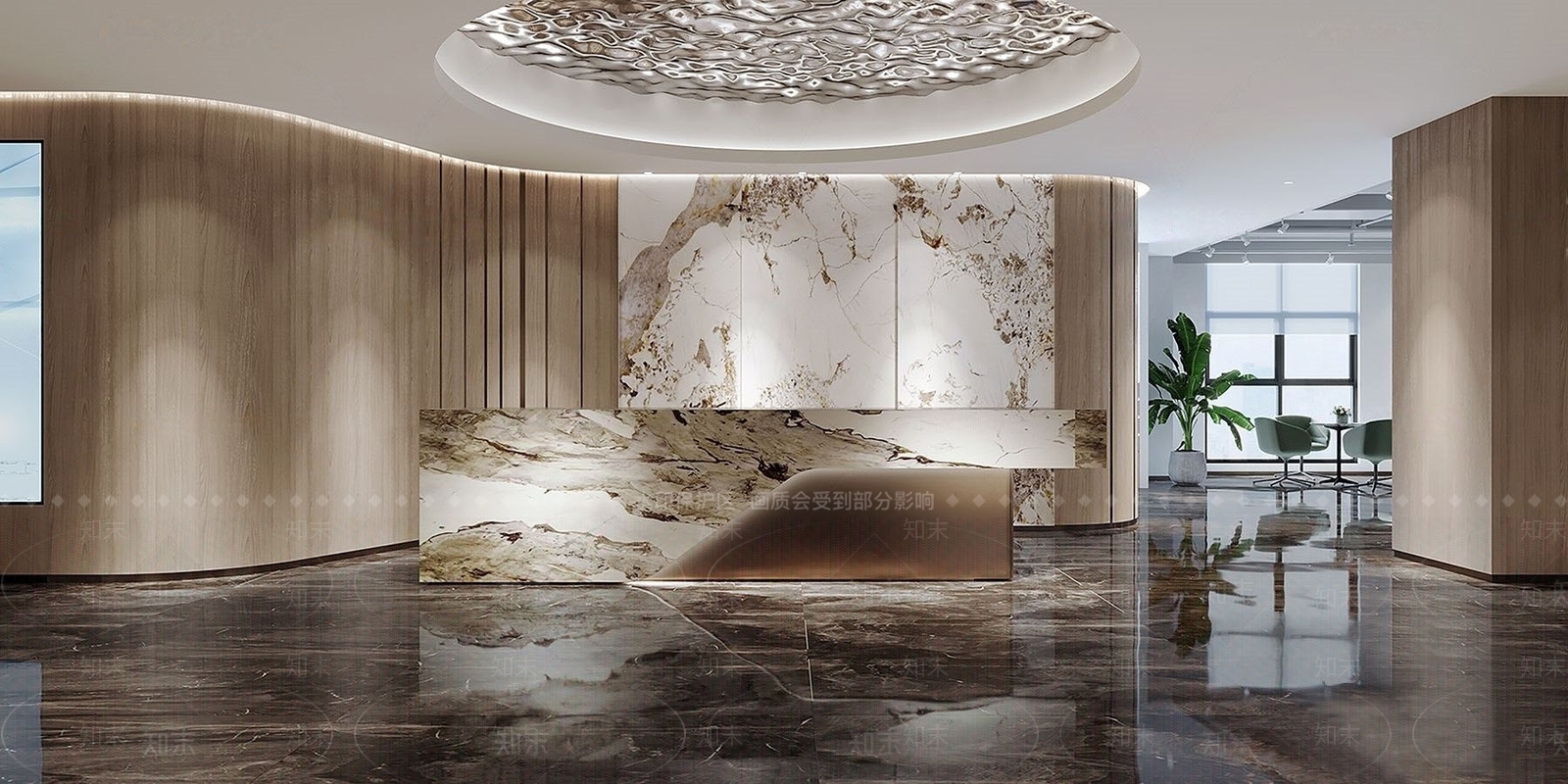 现代公司前台3D模型下载【ID:992875061】