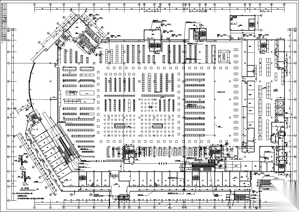 3套商住综合楼建筑设计施工图CAD施工图下载【ID:151479198】