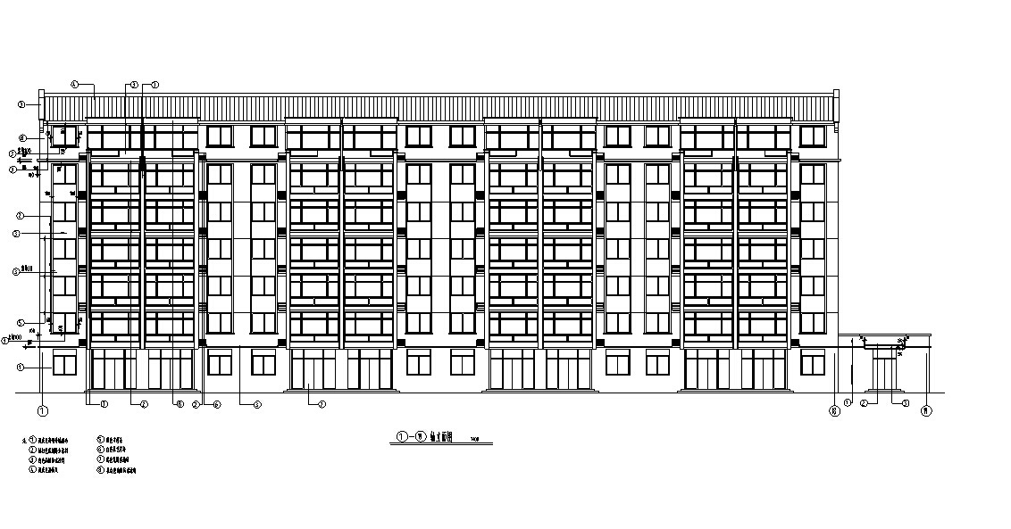 3套商住综合楼建筑设计施工图CAD施工图下载【ID:151479198】