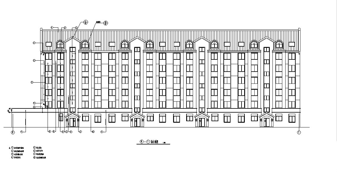 3套商住综合楼建筑设计施工图CAD施工图下载【ID:151479198】