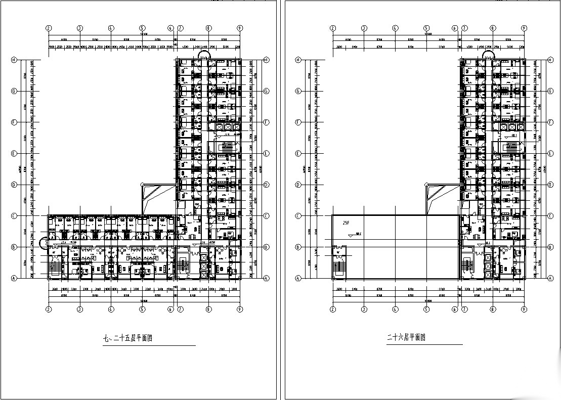 3套商住综合楼建筑设计施工图CAD施工图下载【ID:151479198】