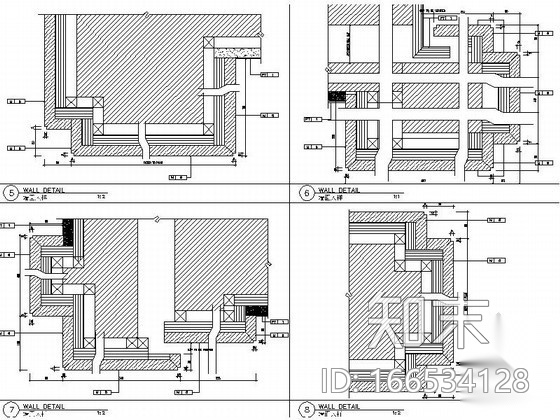 [杭州]某主题连锁酒店商务中心内装修图cad施工图下载【ID:166534128】