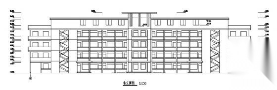 某四层小学教学楼建筑施工图cad施工图下载【ID:151570121】