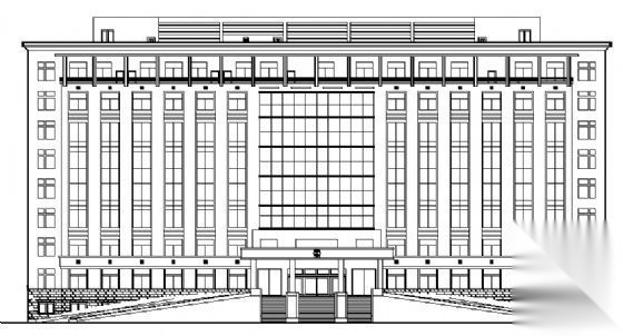 某七层办公大楼建筑施工图施工图下载【ID:151432154】