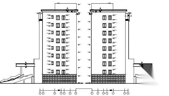 某七层办公大楼建筑施工图施工图下载【ID:151432154】