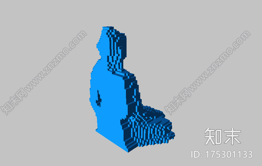 8位像素佛像3d打印模型下载【ID:175301133】