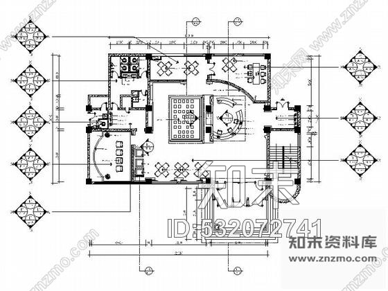 施工图长春核心地段现代风格售楼处CAD装修图cad施工图下载【ID:532072741】