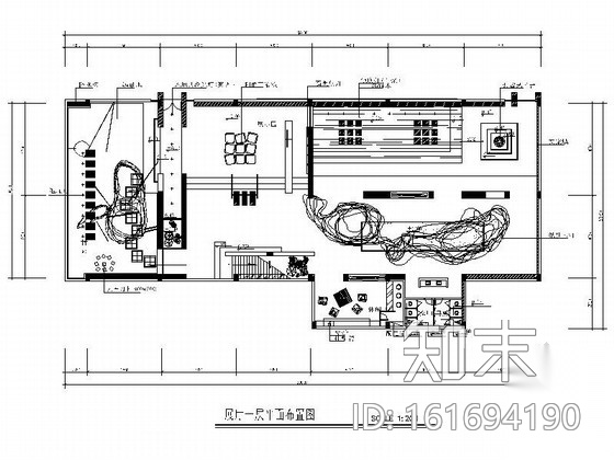 [北京]某四层陶瓷展厅室内装修施工图（含实景）施工图下载【ID:161694190】