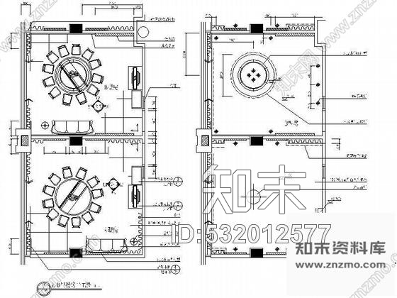 施工图某酒店A.B型餐房装修图cad施工图下载【ID:532012577】