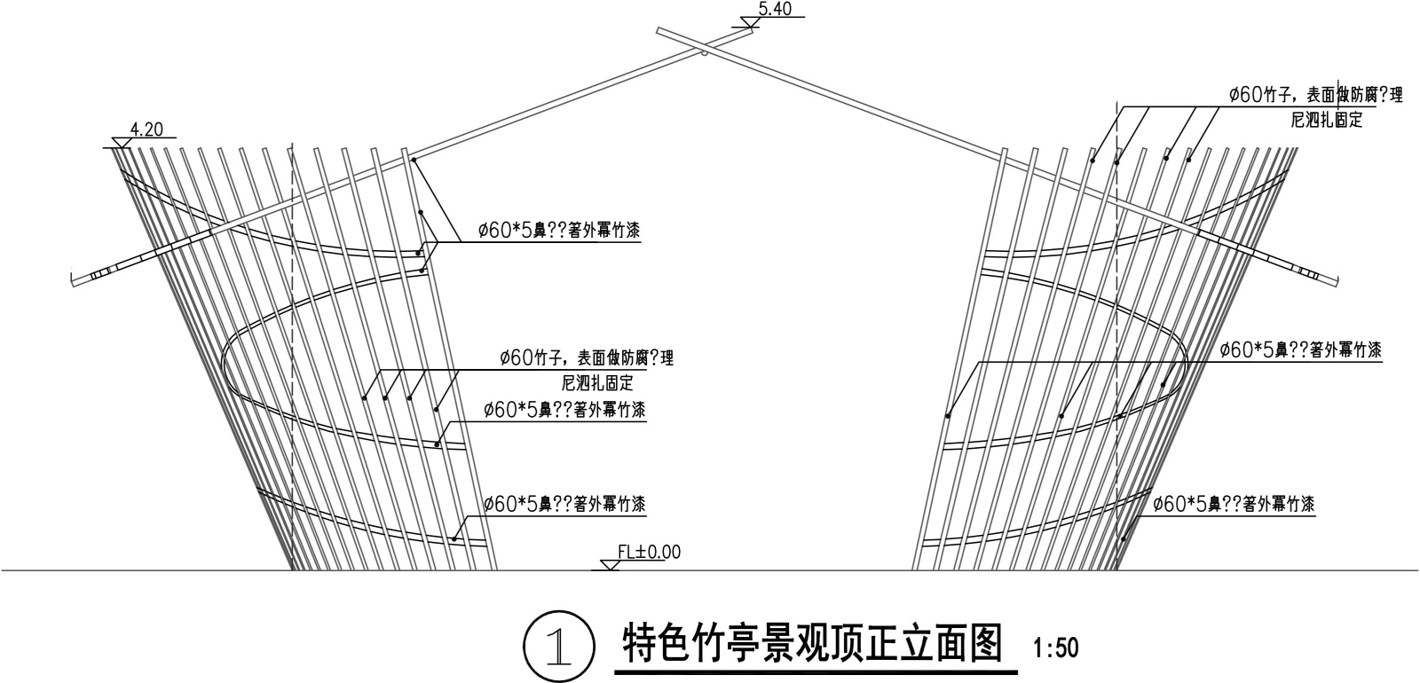 [湖南]浔龙河生态小镇美食街景观建筑设计方案施工图cad施工图下载【ID:161046111】