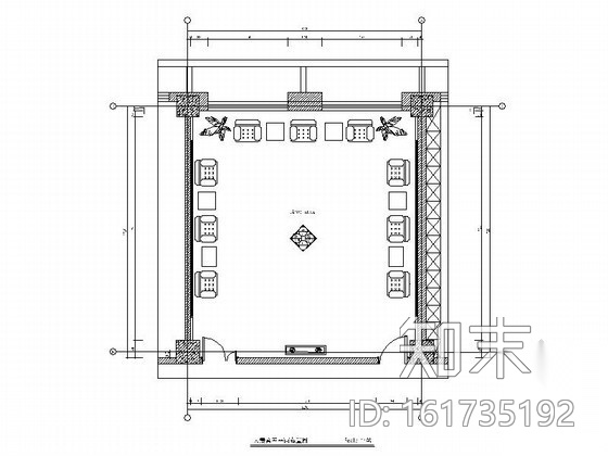 现代大贵宾室室内设计施工图施工图下载【ID:161735192】