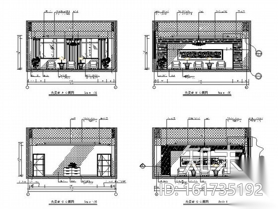 现代大贵宾室室内设计施工图施工图下载【ID:161735192】