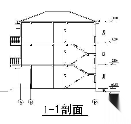 某三层小别墅建筑方案图施工图下载【ID:151392127】