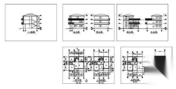 某三层小别墅建筑方案图施工图下载【ID:151392127】