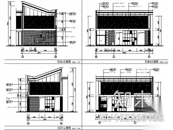 [杭州]独具特色国际一流连锁品牌新中式风格餐厅设计cad施工图下载【ID:165566133】